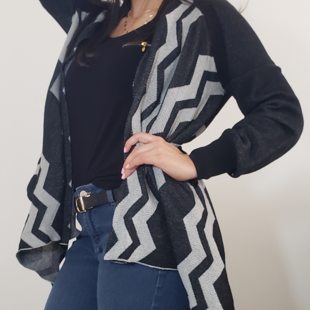 Women's Cardigan Black S/M Open